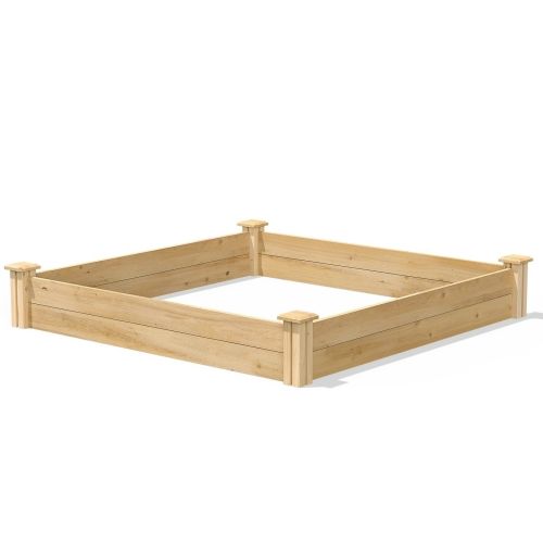 4 ft x 4 ft Pine Wood Raised Garden Bed - Made in USA - Image 5