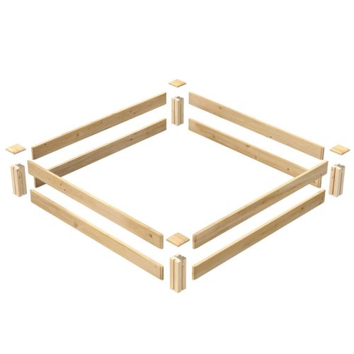 4 ft x 4 ft Pine Wood Raised Garden Bed - Made in USA - Image 4