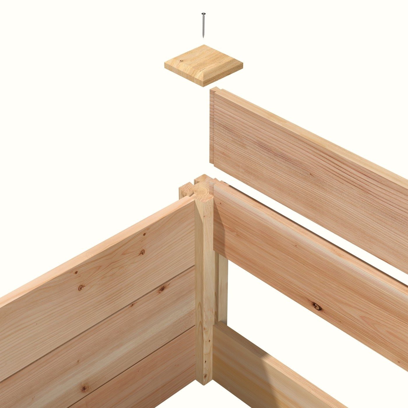 16 in x 96 in Low Profile Cedar Raised Garden Bed - Made In USA - Image 2