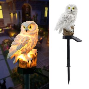 Solar Owl Garden Light Owl Solar Lamp Parrot Lawn Light Solar Lights Outdoor Solar Light Animal Pixie Lawn Lamp Waterproof Decor